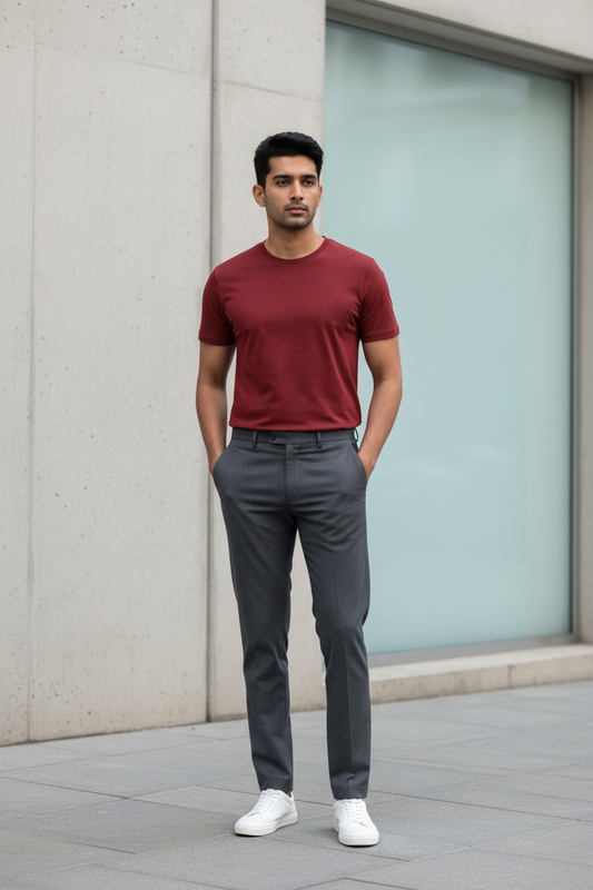 Brick Red Classic Plane Crew T-Shirt