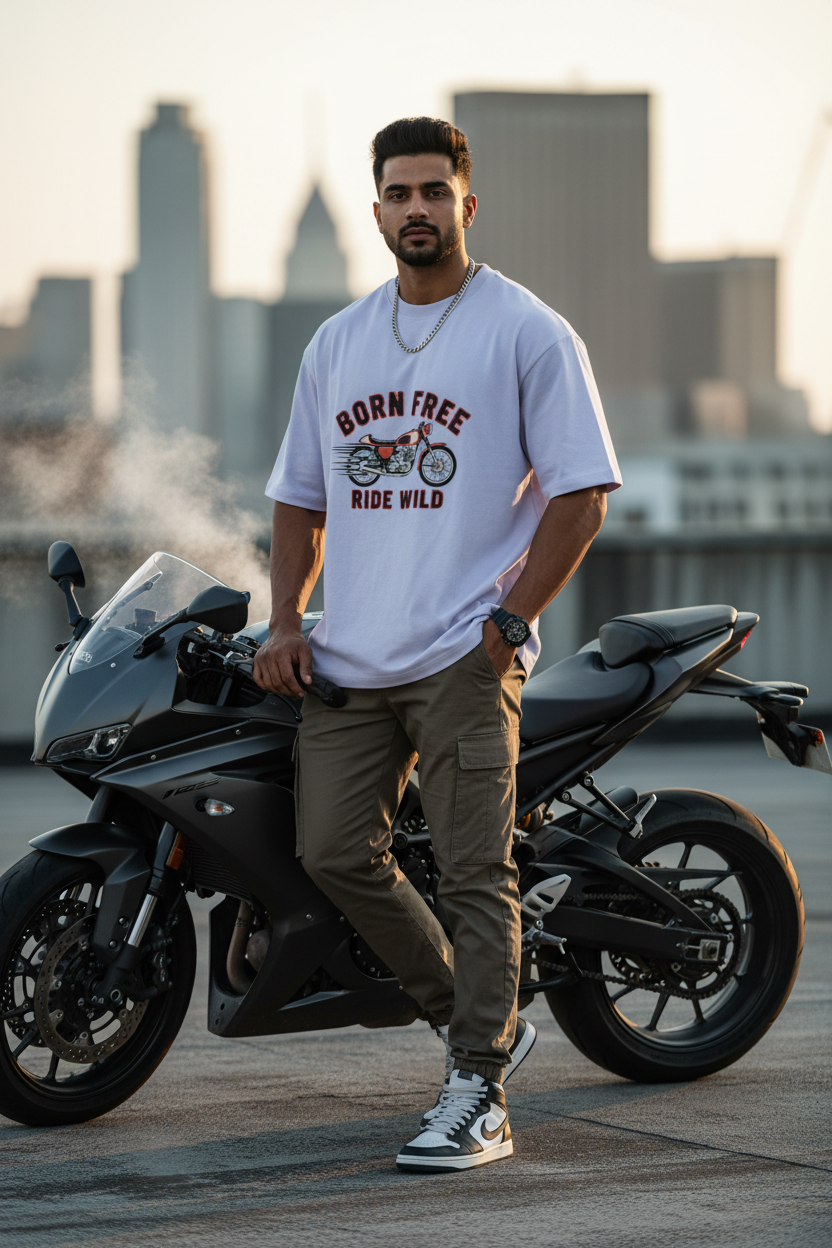 Grey Melange Born Free Sports Bike