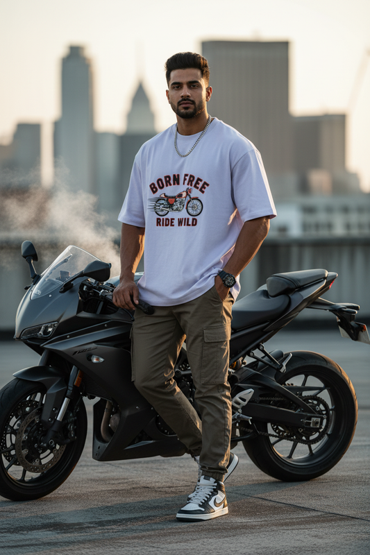 Grey Melange Born Free Sports Bike