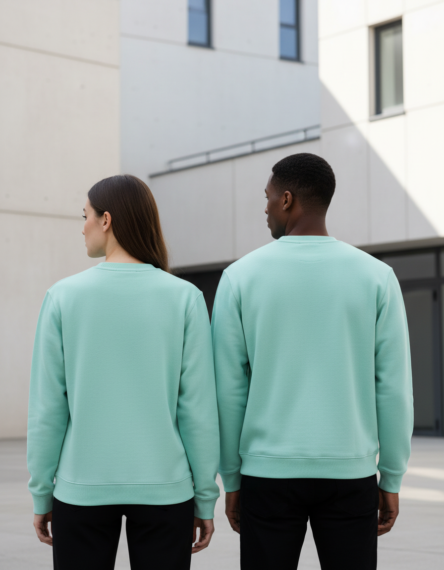 Mint Sweatshirt Back Pose - Modern Urban