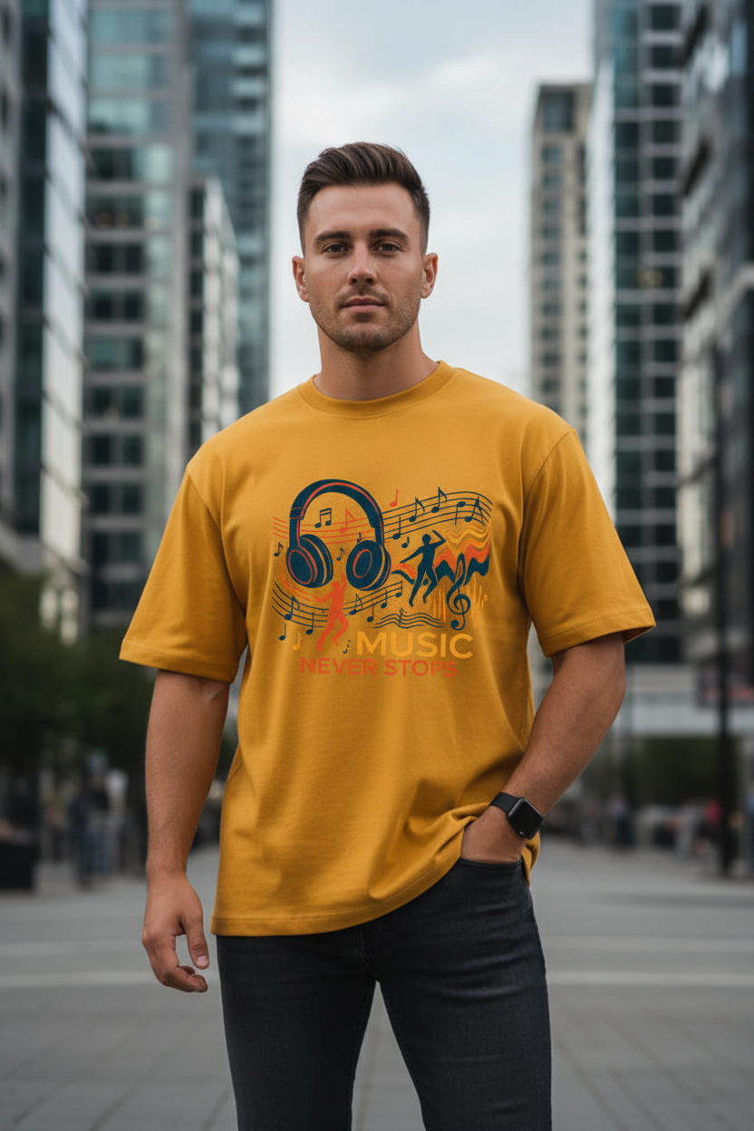 Mustard Music Tee - Solo Male Model