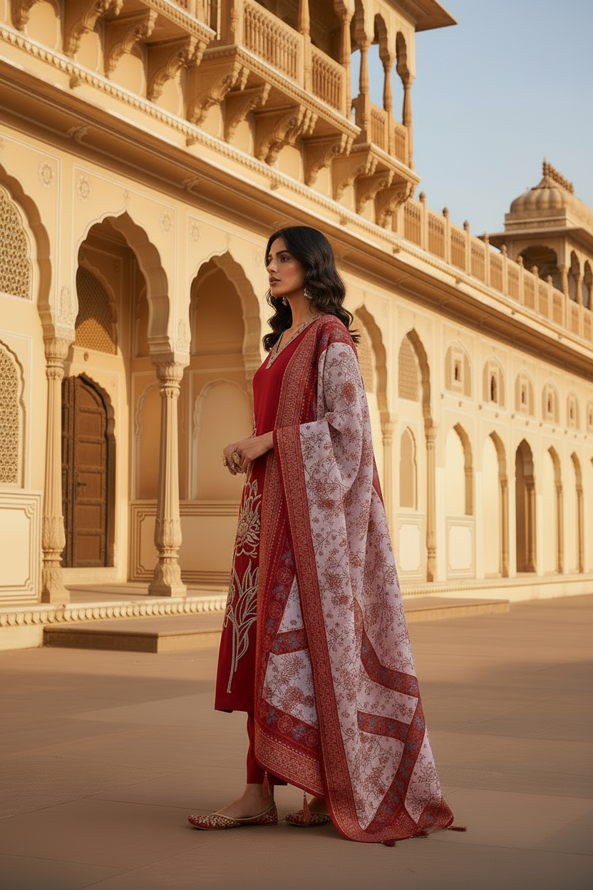 Red Suit - Side Profile