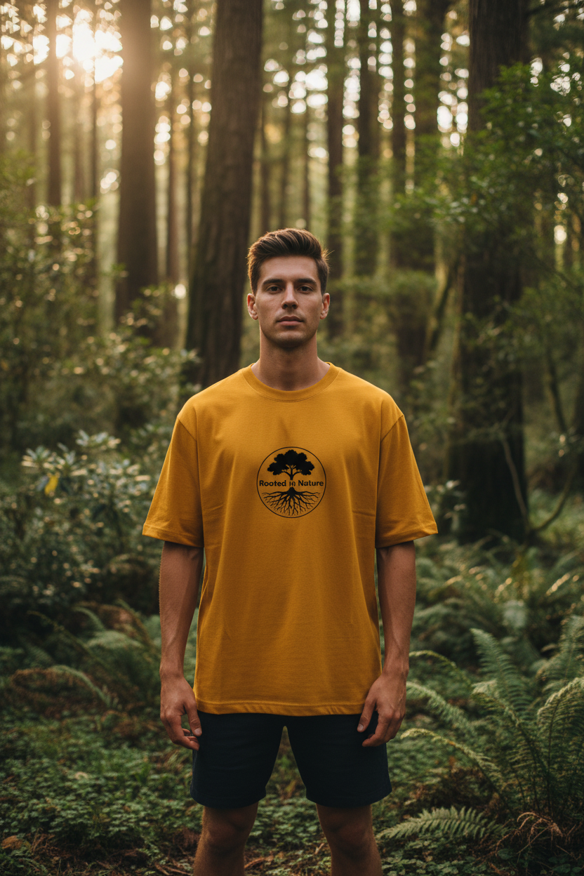 Rooted in Nature - Male Model in Nature Background
