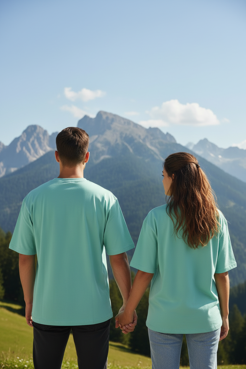 Vertical Back View Holding Hands